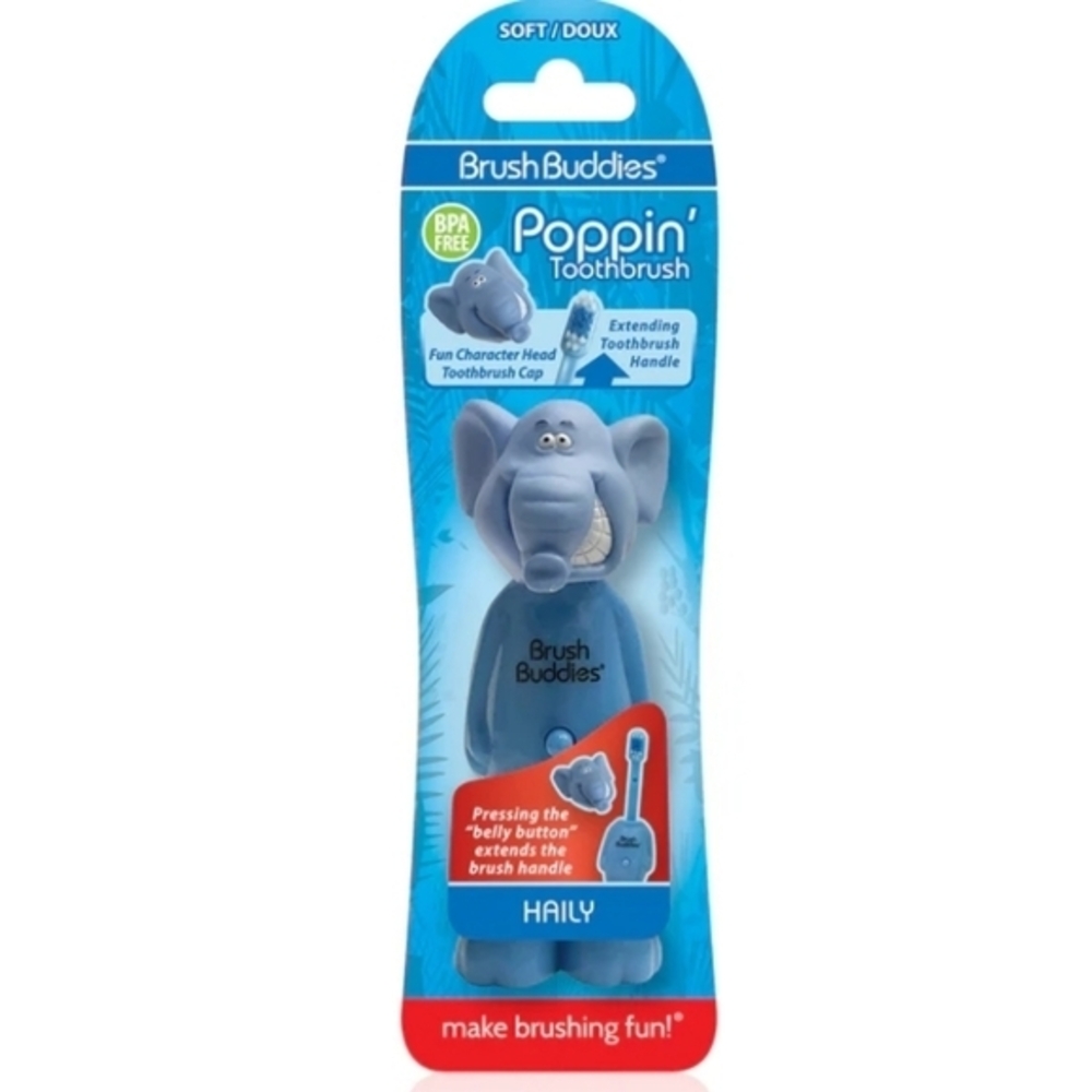 Brushin Buddies Poppin‎ Hailey Elephant Blue
